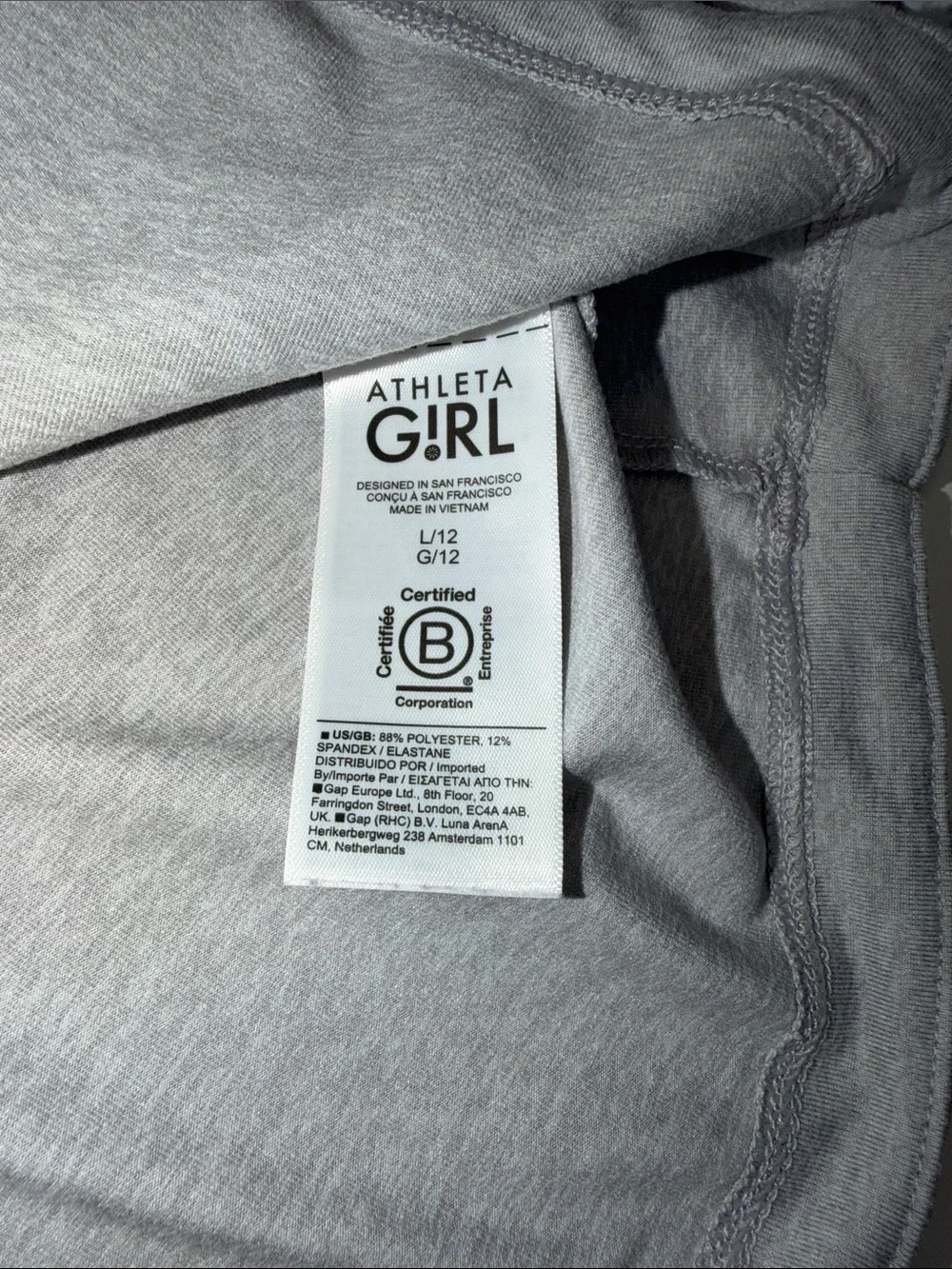 Athleta Girl Light Gray Hooded Pullover